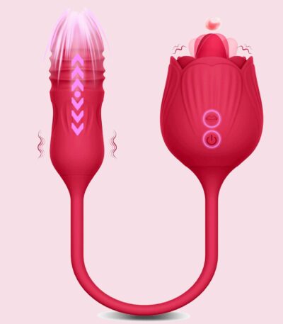 2 In 1 Rose Nipple Stimulator Sex Toy